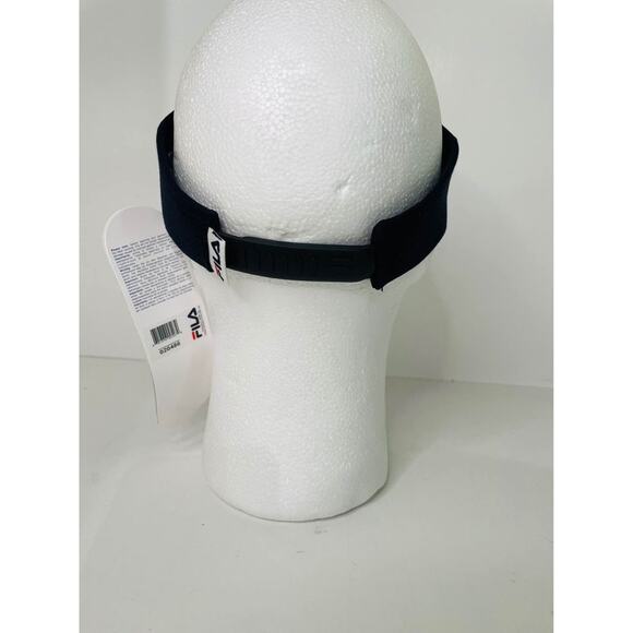 New FILA Unisex Sports Performance Visor Hat Cap, BLACK, Adjustable - Picture 4 of 4